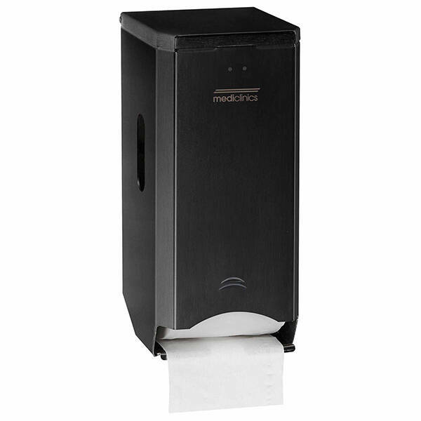 rallopack doppelrollen toilettenpapierspender 2 standardrollen stahl schwarz mediclinics