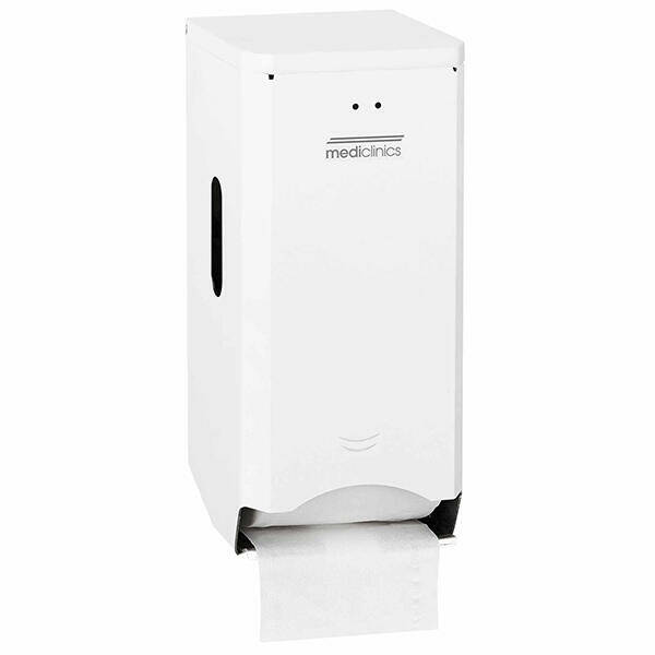 rallopack doppelrollen toilettenpapierspender 2 standardrollen stahl weiss mediclinics