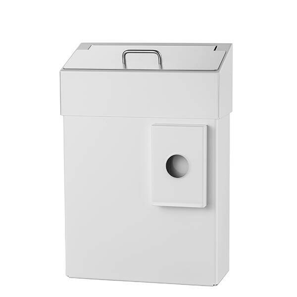 rallopack hygiene abfallbehaelter 10 liter weiss edelstahl hygienebeutelhalter A