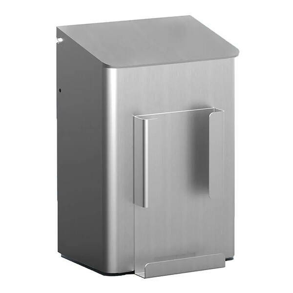 rallopack hygiene abfallbehaelter 6l hygienebeutelspender aluminium matt