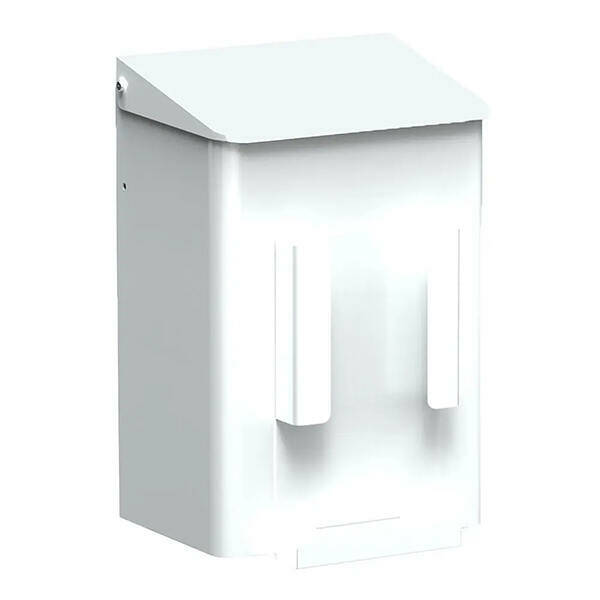rallopack hygiene abfallbehaelter 6l hygienebeutelspender weiss edelstahl