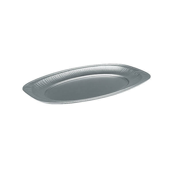 rallopack alu platte 24x35cm silber oval