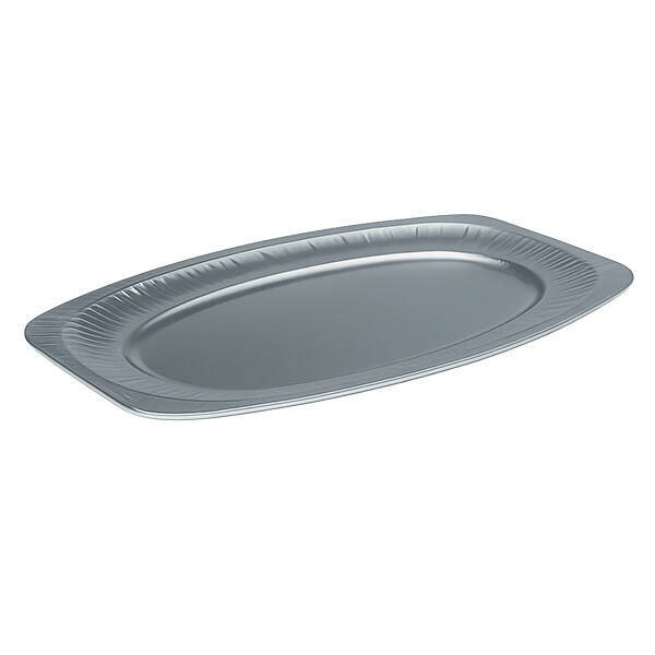 rallopack alu platte 36x55cm silber oval