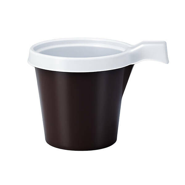 rallopack einweg kaffeetasse 2 1dl braun weiss ps kunststoff
