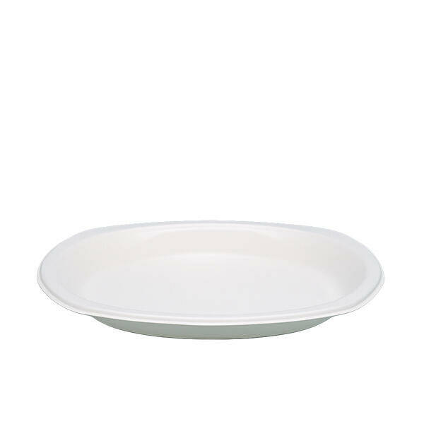 rallopack menueteller bagasse 23x23cm weiss bio kompostierbar