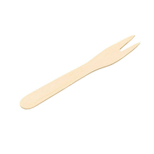 rallopack pommes frites gabel holz 8 5cm einweg holzbesteck