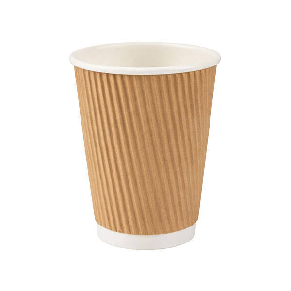 rallopack riffelbecher karton 1dl braun PE