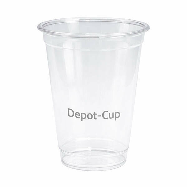 rallopack trinkbecher depot cup mehrwegbecher rpet 3dl transparent bedruckt