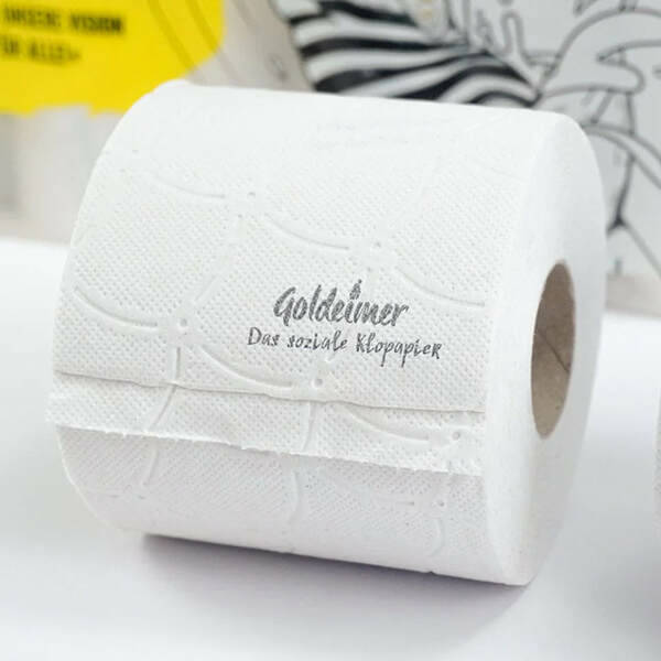 Goldeimer Klopapier Klos für Alle - soziales Toilettenpapier mit Sanitärprojekten Goldeimer Klopapier Klos für Alle - soziales Toilettenpapier mit Sanitärprojekten