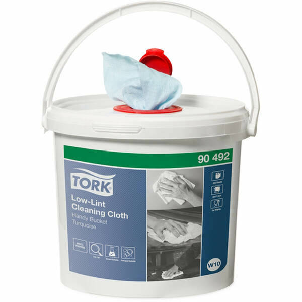 90492 Tork Premium fusselarme Reinigungstuecher im Spendereimer