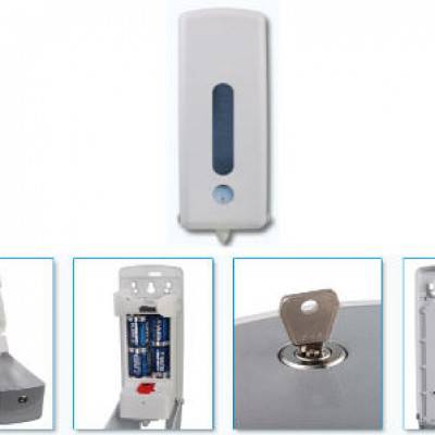 Distributeur de savon gris clair Distributeur de savon gris clair